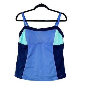 Nike Blue Tankini Top Womens Size XL